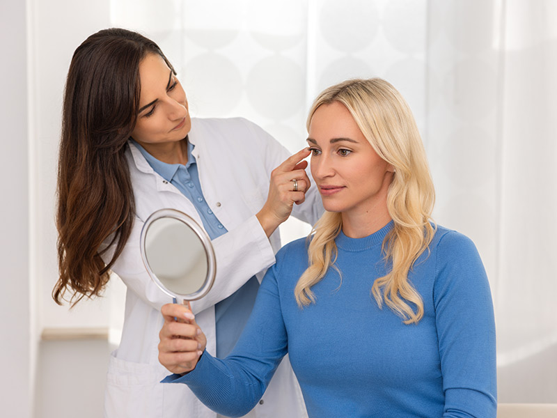 Hyaluron Unterspritzung Filler Frau Gesicht Dr. Zorn Kronberg bei Frankfurt
