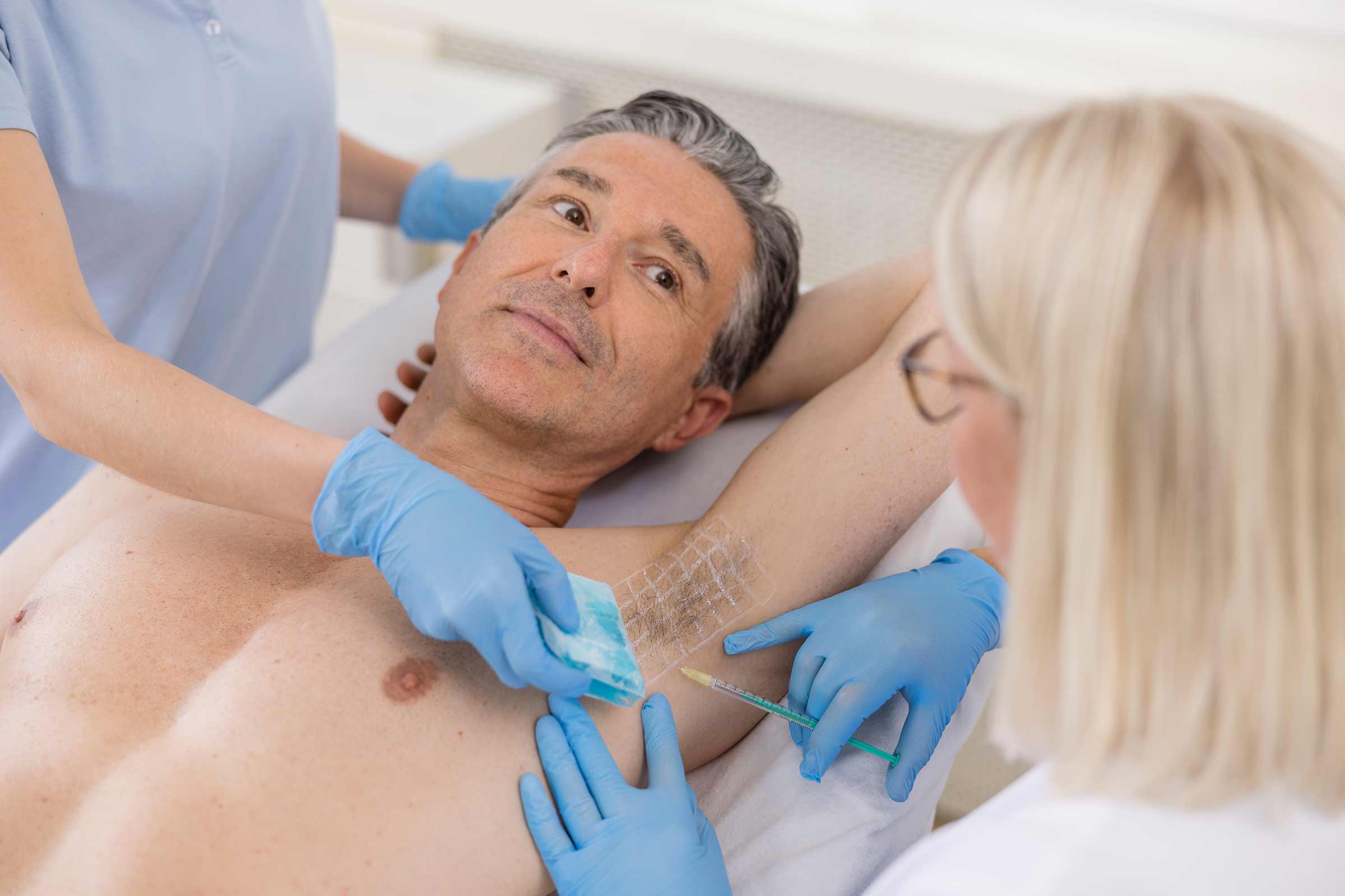 Botox gegen starkes schwitzen unter den Achseln