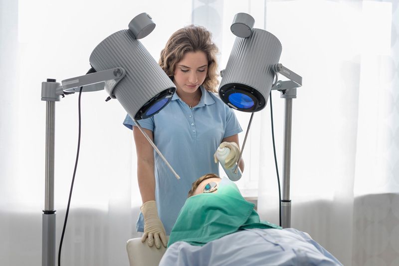 PDT Photodynamische Bestrahlung bei Hautkrebs Hautarzt Dr. Zorn in Kronberg bei Bad Soden Taunus